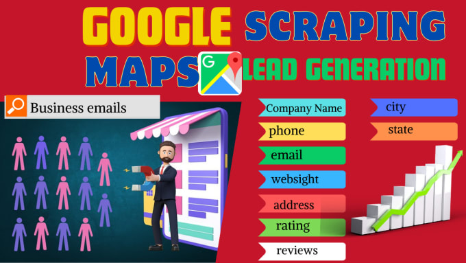 Gig Preview - Scrap google maps for business emails and lead generation