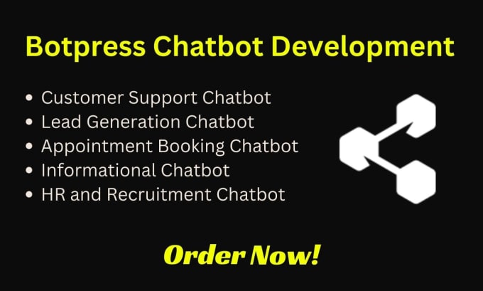 Gig Preview - Create custom ai chatbot for your website using botpress