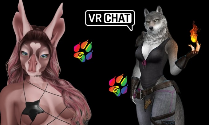 Gig Preview - Create 3d avatar furry avatar fursona vrc avatar vrchat avatar custom avatar vrm