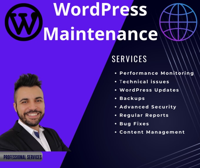 Gig Preview - Provide monthly wordpress maintenance and security