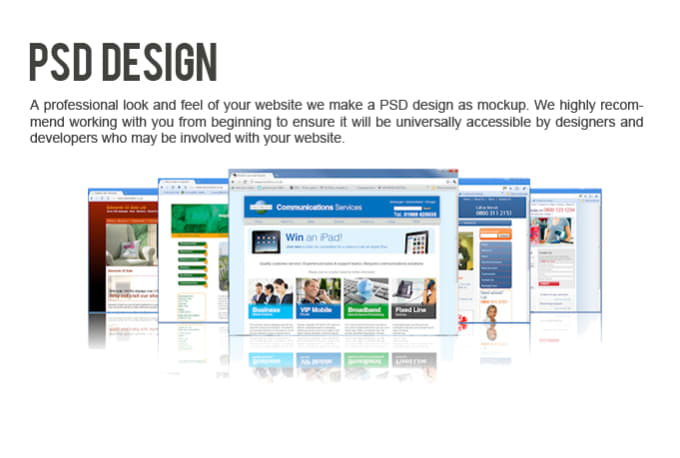 Gig Preview - Design a PSD for your webpage