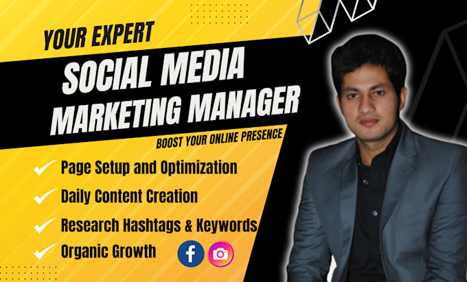 Gig Preview - Be your social media manager and content creator