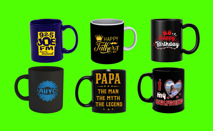 Gig Preview - Create a custom coffee mug design, coffee cup design and cup design for you