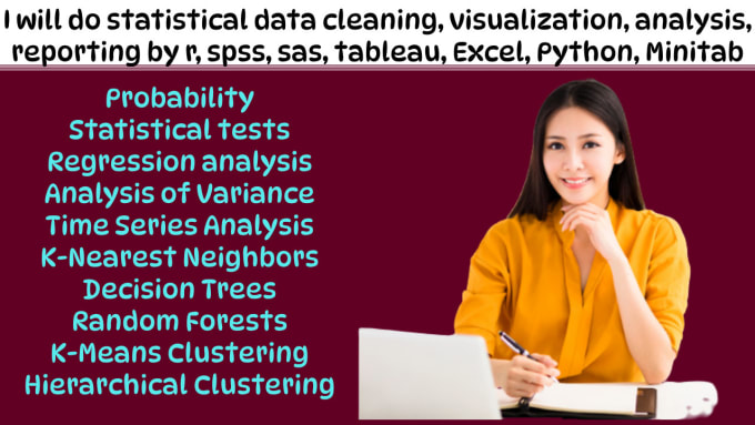 Gig Preview - Do data cleaning, visualization, analysis, reporting by r, spss, excel, tableau