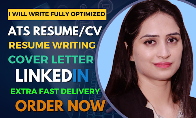 Gig Preview - Write fully optimized resume, CV, cover letter and linkedin