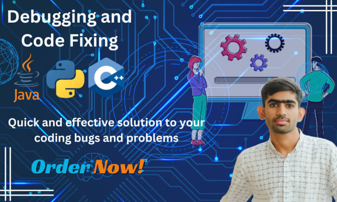 Gig Preview - Debug and fix issues in java, cpp, python, and web code