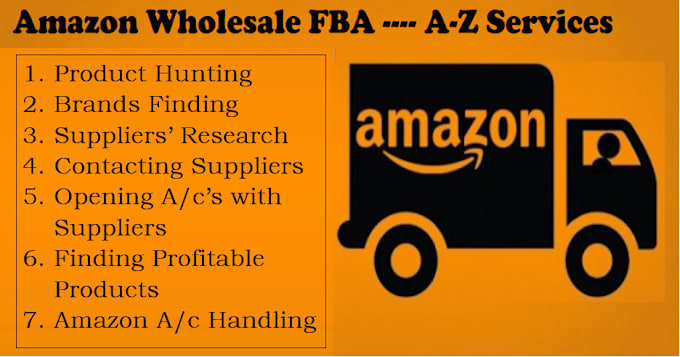 Gig Preview - Do amazon fba wholesale product find and account management