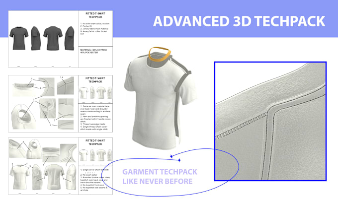 Gig Preview - Make advanced techpacks for your garment manufacture