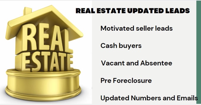 Gig Preview - Generate accurate real estate leads