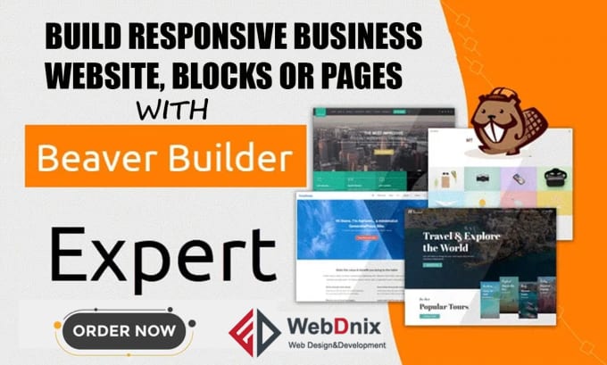 Gig Preview - Design a responsive business website using beaver builder