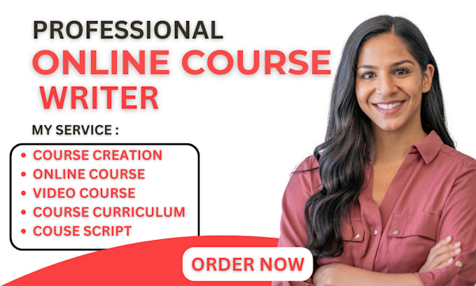 Gig Preview - Online course content curriculum development for education and skill development