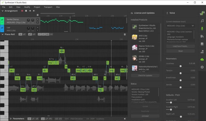 Gig Preview - Tune your song in synthesizer v cheaply