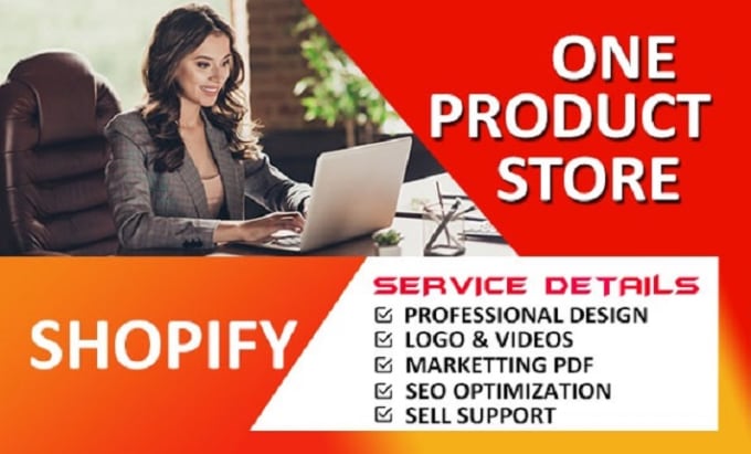 Gig Preview - Create a one product shopify store