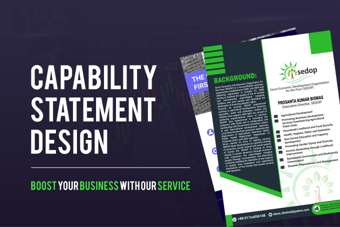 Gig Preview - Design your federal government capability statement