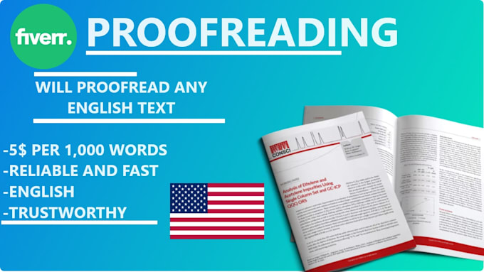 Gig Preview - Proofread your english text