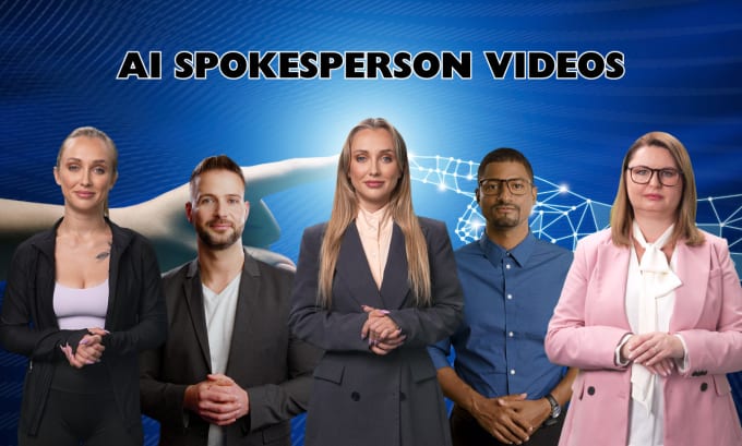 Gig Preview - Create ai spokesperson video for your business ads