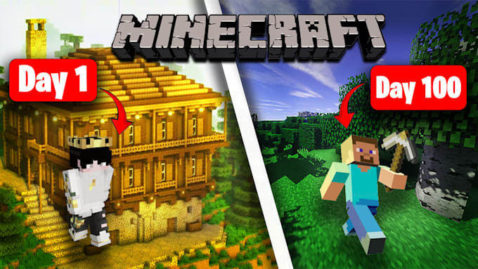 Gig Preview - Design eye catchy clickbait minecraft and youtube thumbnails