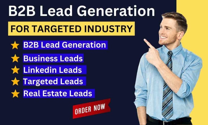 Gig Preview - Do b2b lead generation, linkedin leads, targeted leads, and prospect list