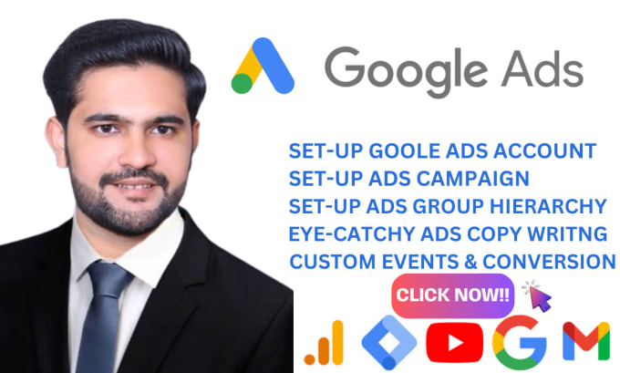 Gig Preview - Be your google adwords manager and setup optimise your PPC ads campaing