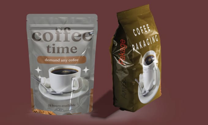 Gig Preview - Design coffee packaging design and coffee label design