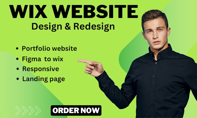 Gig Preview - Create wix website design or wix redesign figma to wix