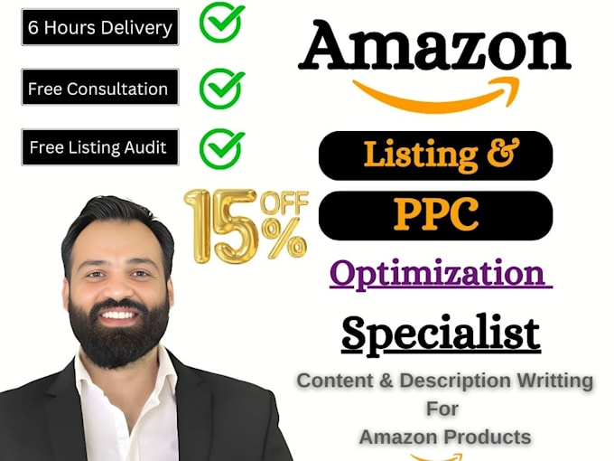 Gig Preview - Pro amazon listing optimization, SEO expert, PPC optimization for private label