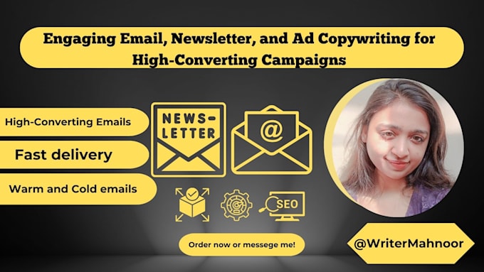 Gig Preview - Profitable cold email copy marketing sequences