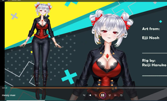 Gig Preview - Design vtuber live2d model for vtuber kanji, hanzi ready to rig