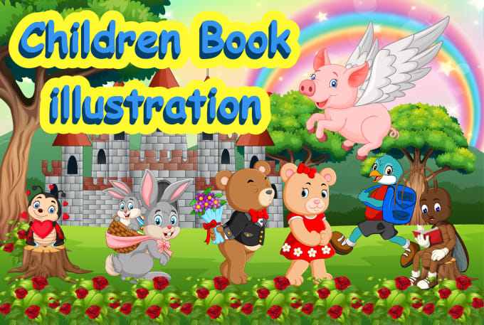 Gig Preview - Design children story book illustration and children story book illustration