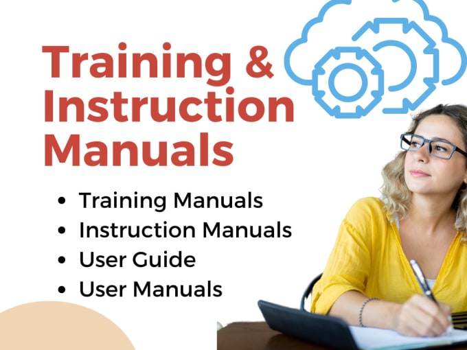 Gig Preview - Write training manual instruction manual and product manual for business