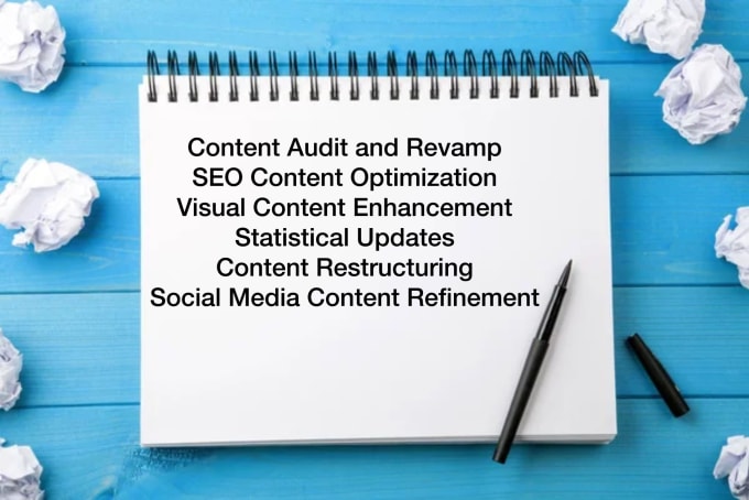 Gig Preview - Do SEO content refreshing, audit, revamp