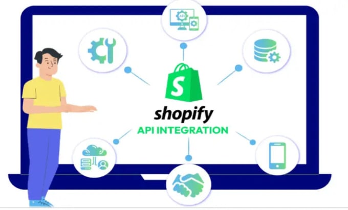 Gig Preview - Integrate rest API on your shopify website and store