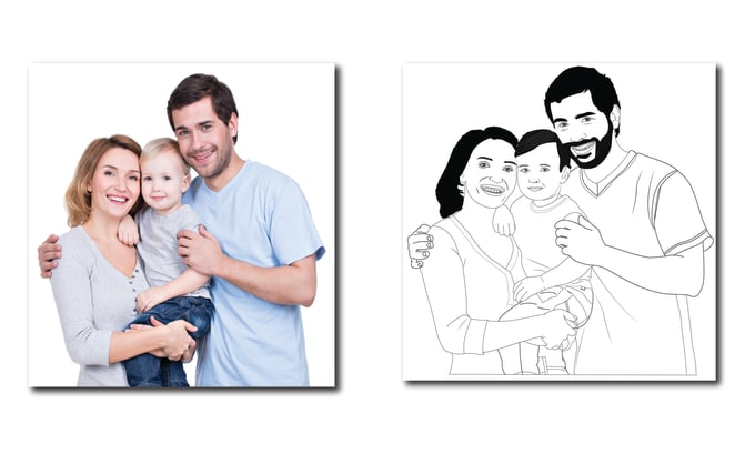 Gig Preview - Draw coloring pages from your picture