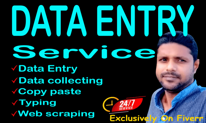 Bestseller - do data entry, copy paste, typing, web scraping