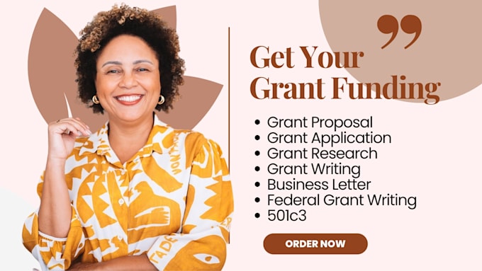 Gig Preview - Do grant research, grant writing, grant proposal, and grant application