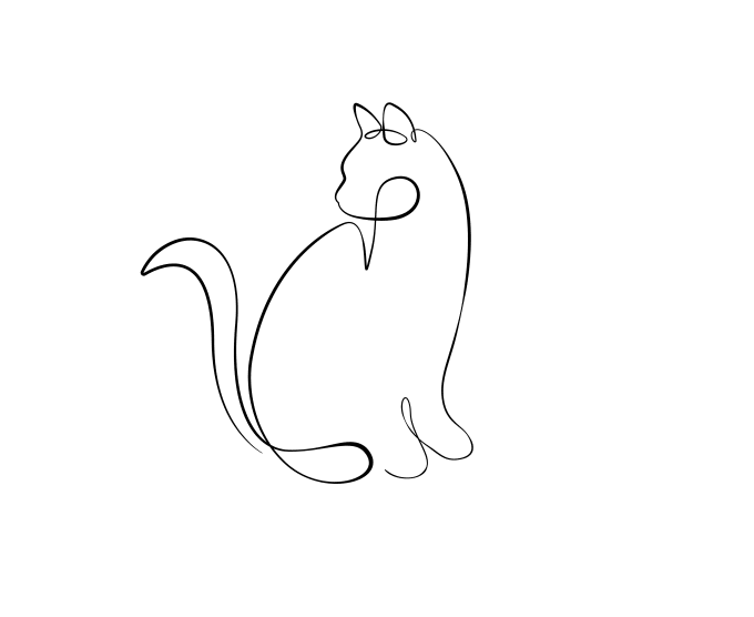 Gig Preview - Do simple continuous vector line art illustration of your any pet