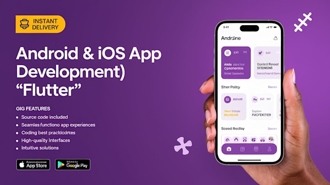 Gig Preview - Develop mobile apps for ios and android using flutter, expert app creation