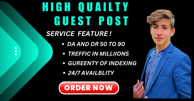 Gig Preview - Write and publish da 90 high authority guest post dofollow backlinks