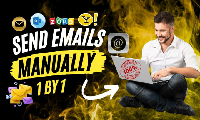 Gig Preview - Send emails manually one by one for email marketing campaign