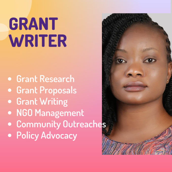 Gig Preview - Do grant research grant proposals and nonprofit writer