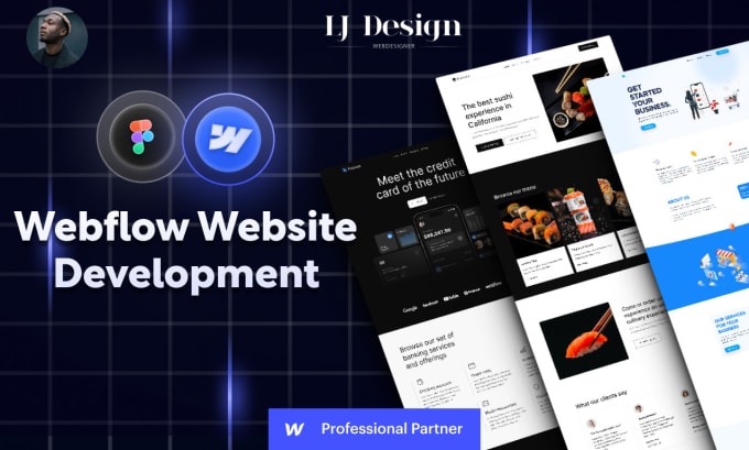 Gig Preview - Create your modern and responsive webflow website