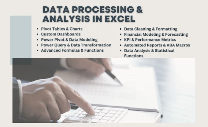 Gig Preview - Do data processing and analysis in excel