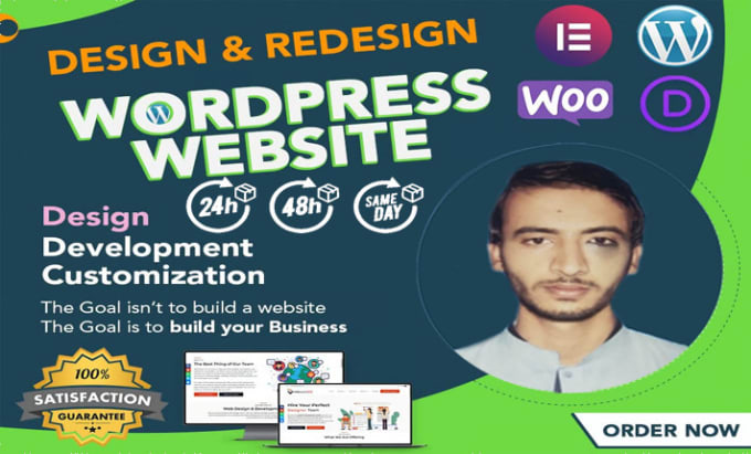 Gig Preview - Design, revamp modern wordpress template website as elementor pro builder expert