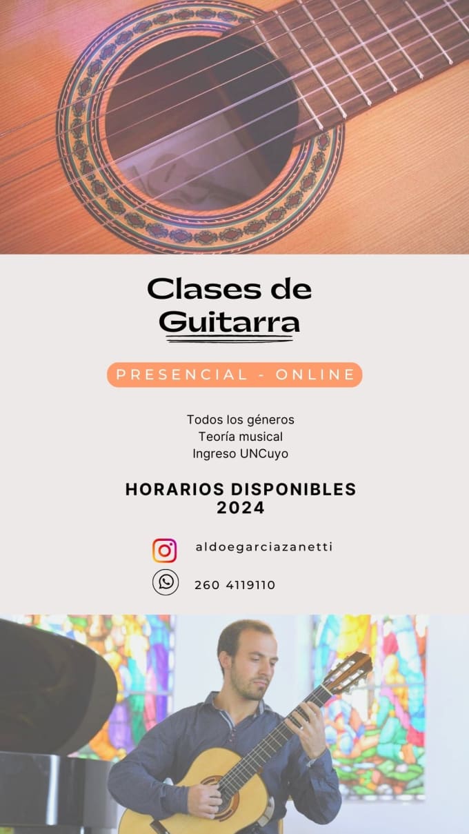 Gig Preview - Classical guitar and music theory classes