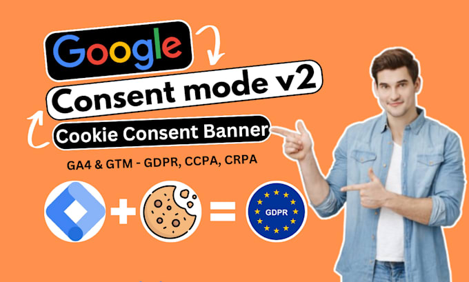 Gig Preview - Setup google consent mode v2, cookie consent banner with GTM