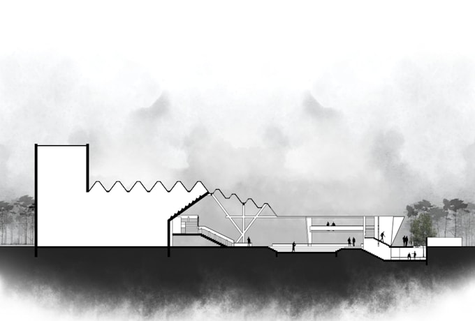 Gig Preview - Render your plans, sections, and elevations on photoshop