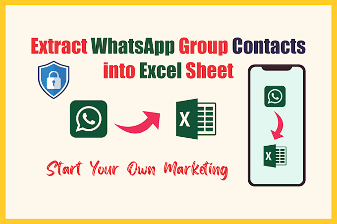 Gig Preview - Convert whatsapp groups contacts into excel for marketing