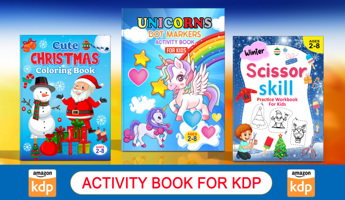 Gig Preview - Design kids activity book, puzzle book, workbook for kids for KDP or etsy