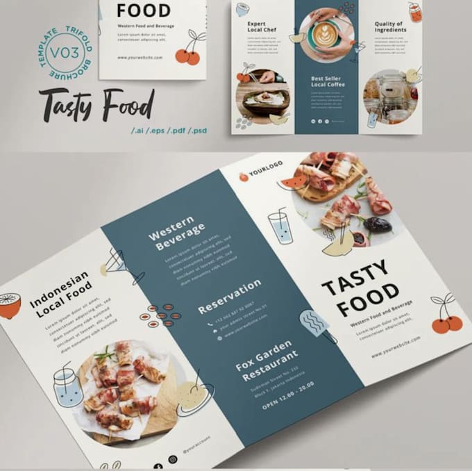 Bestseller - design your bussiness brochures ,restaurants menu and poster