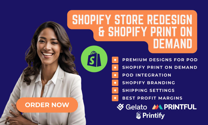 Bestseller - do shopify print on demand printful, printify, shopify store design and redesign